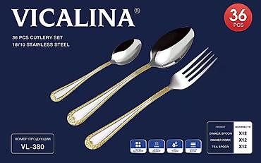 vicalina посуда: Набор столовых приборов VICALINA VL-380 - Комплектация: 36 предметов — 1