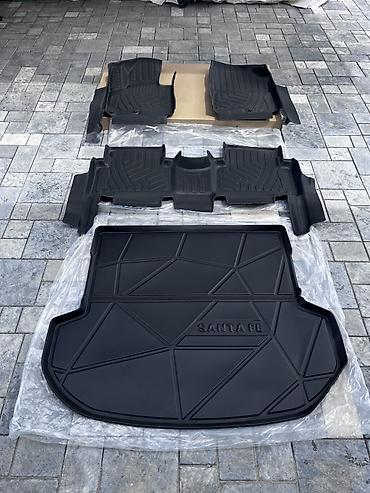 полики на сантафе: 3D Резиновые Полики Для багажника Hyundai, цвет - Черный, Новый, Бесплатная доставка — 4