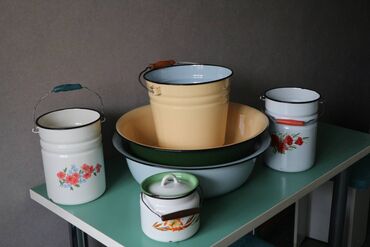 эмалированные тазы: Советская эмалированная посуда Тазы и ведро без сколов, в отличном
