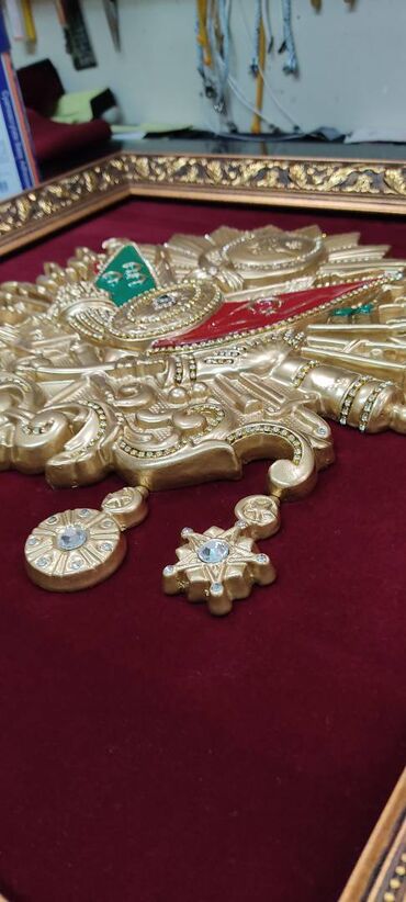 Şəkillər, tablolar: Osmanlı Tuğrası Bakıda. qızılı və gümüşü rənglərdə hazırlamışam. İdeal — 4