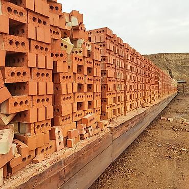 90: Пустотелый, дырчатый, Жженый кирпич, Полублок, 250×120×90 — 2