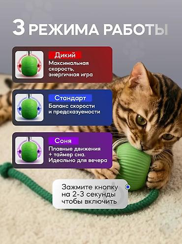 безпроводная мышь: Интерактивная игрушка для кошек - Вибрирует, светится и «убегает» — 2