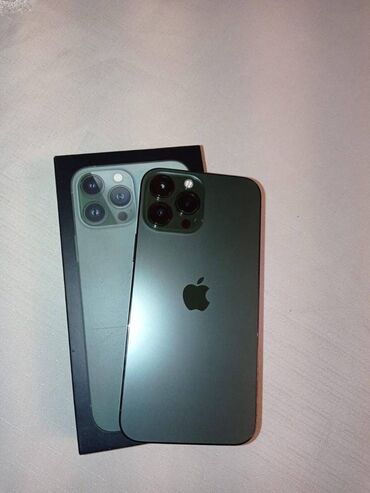ipad.6: IPhone 13 Pro Max, 256 GB, Alpine Green, Zəmanət, Face ID, Sənədlərlə