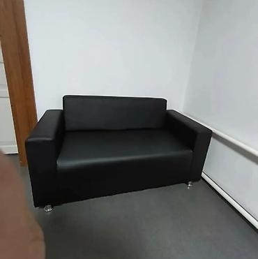 Офис дивандары: Кеңсе үчүн диван, Жаңы, түсү - Кара, Экокожа, Бөлүп төлөө менен — 7