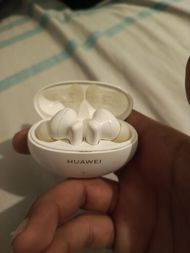 islenmis notebook: İşlənmiş Simsiz (Bluetooth) Qulaqcıqlar, Huawei, rəng - Ağ
