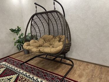 удобное кресло: Асма кресло, түсү - Күрөң