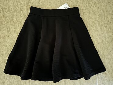 bela kozna suknja: XS (EU 34), Mini, color - Black