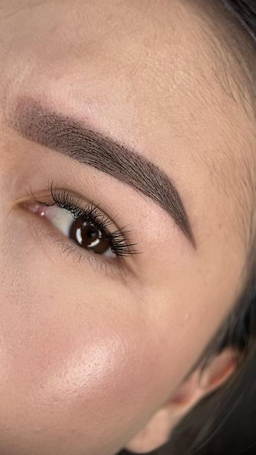 Перманентный макияж: Профессиональный перманентный макияж бровей (пудровое/теневое — 2