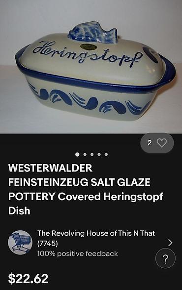 Ostalo posuđe: Nov pekac,posuda Heringstopf Nemacka 1960 do 1980ta.god. Nova — 15