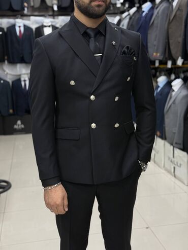 Kostyumlar: Kişi Kostyum Dəstləri - Klassik və modern kəsim: dar siluet, çiynə — 21