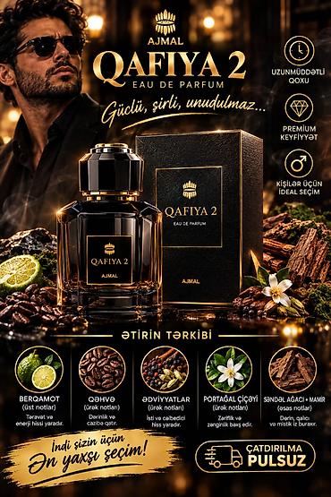 AJMAL Qafiya 2 – Eau de Parfum Güclü, sirli, unudulmaz kişi ətiri lalafo.az -da AJMAL Qafiya 2 – Eau de Parfum Güclü, sirli, unudulmaz kişi ətiri