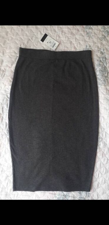 uska crna suknja: L (EU 40), XL (EU 42), Mini, bоја - Crna