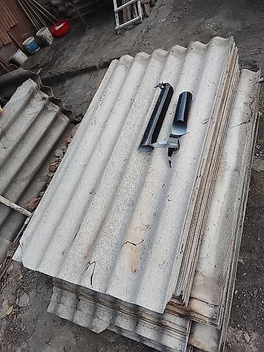 kohnə sifer: Dalğalı şifer dam örtüyü vərəqləri - Material: dalğalı şifer (boz — 4
