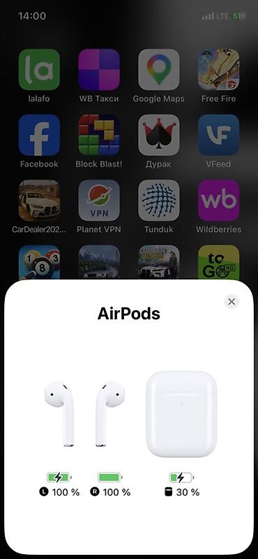 Кулакчындар: Беспроводные наушники Apple AirPods (поколение с кейсом зарядки) - — 3