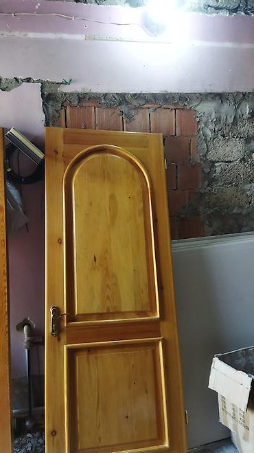 qapi otaq: Məhsul: Taxta daxili qapılar (2 ədəd) Təsvir: - Material: Tam ağac — 1