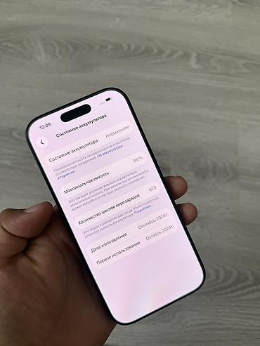 ios 8: IPhone 16 Pro, Б/у, 256 ГБ, Черный, 89 % — 4