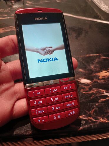 Nokia: Nokia Asha 230, < 2 GB Memory Capacity, rəng - Qırmızı, Zəmanət, Düyməli — 1