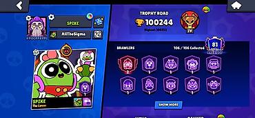 Brawl Stars oyunu üçün yüksək səviyyəli hesab! -Cemi 31 karakter