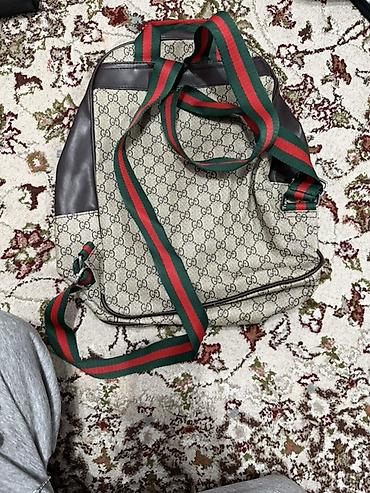 Сумки: Классическая сумка, Gucci, Материал: Комбинированный материал, Регулируемый ремень, Унисекс, Б/у — 2