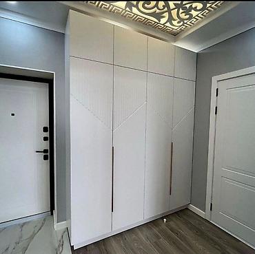 Ağ rəngli giriş dolabı/şkaf - Minimalist dizayn: Üst panellərdə incə