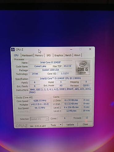 apple ipad pro: • Prosessor (CPU): Intel Core i5-10400F (6 Nüvə / 12 Axın, Baza 2.90 — 4