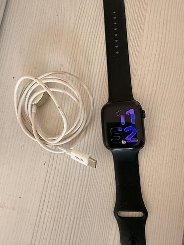 apple watch 5 бишкек цена: Apple Watch Series 7, 45 мм, алюминий, цвет Midnight (черный ремешок) — 1