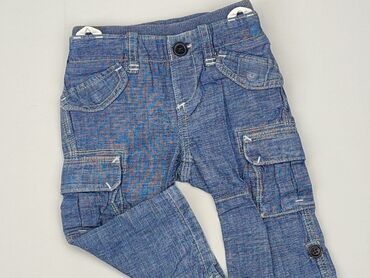 Jeansy: Spodnie jeansowe, 12-18 m, 80-86 cm, stan - Bardzo dobry