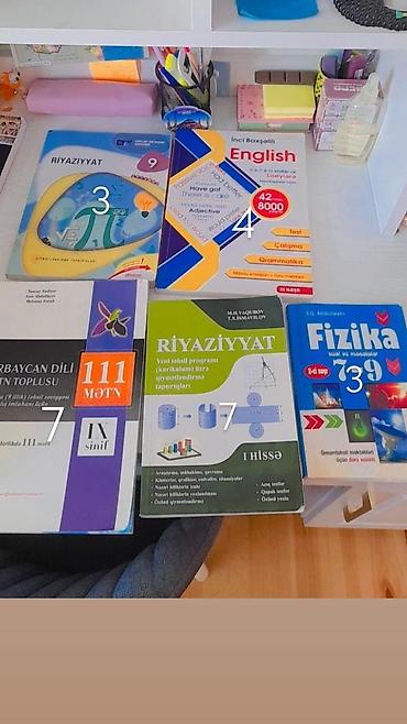Kitablar və jurnallar: 9-cu sinif üçün müxtəlif dərs vəsaitləri və test topluları paketi — 2