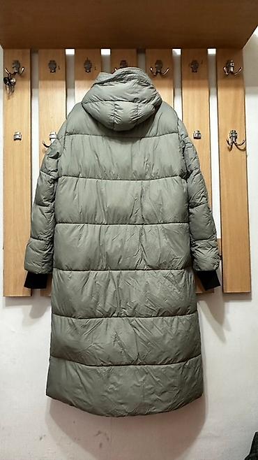 stussy micro ripstop down parka: Удлиненный пуховик MNG с капюшоном светло-оливкого цвета — 2