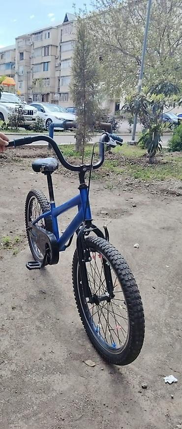 Uşaq dünyası: Uşaq velosipedi – BMX üslubunda, tək sürətli - Rəng: mavi gövdə, qara — 2