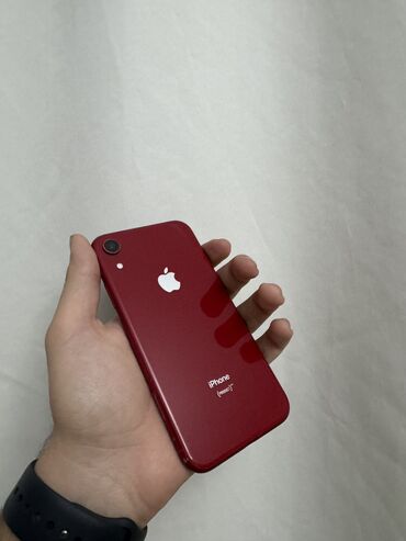 Apple iPhone: IPhone Xr, 128 GB, Qırmızı, Zəmanət, Simsiz şarj, Face ID