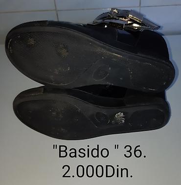 Gležnjače: Basido patike/gležnjače – broj 36 - Crne,veštačka lakirana koža sa — 9