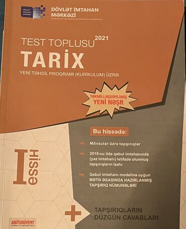 təsviri incəsənət test toplusu pdf: Tarix test toplusu 2021-ci il 1-ci hissə