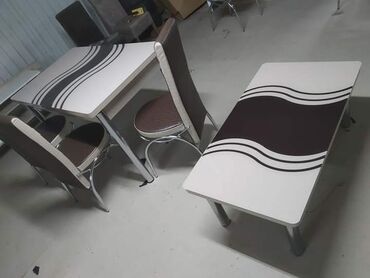 Setovi stolova i stolica: Sto - 80cm Metal noge Ploca univer Staklo 4mm stolica - metal - eko — 17