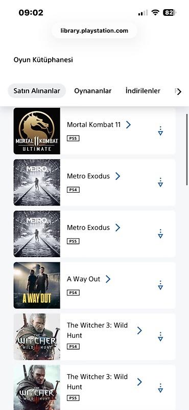 playstation aparatı: Məhsul: PlayStation hesabında zəngin oyun kitabxanası (PS4 və PS5 — 2