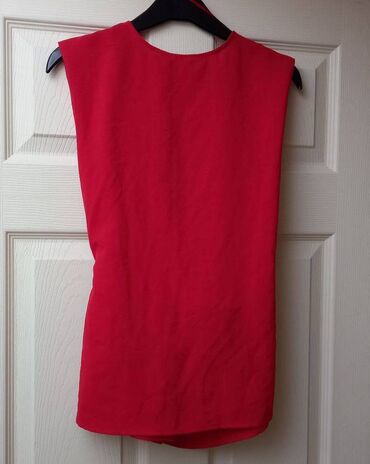 Bluze: Zara, XS (EU 34), Poliester, Jednobojni, bоја - Crvena — 4