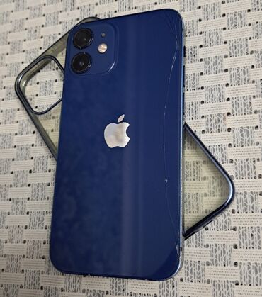 Apple iPhone: IPhone 12 mini, 256 GB, Mavi, Simsiz şarj, Face ID, Sənədlərlə