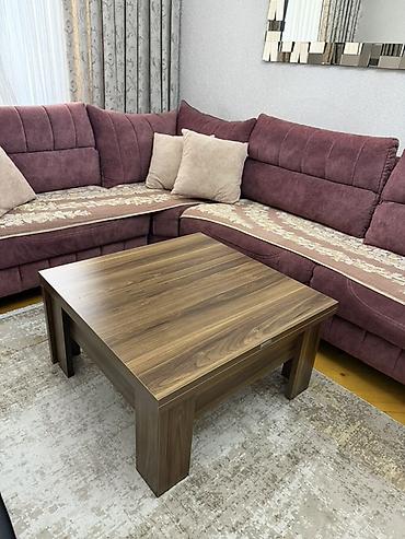 transformer divan: Transformasiya olunan jurnal/çay masası – qaldırılıb genişlənən — 3
