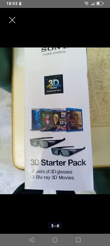 mp3 pleyer: Sony 3D Starter Pack Məzmun: - 2 ədəd Sony aktiv 3D eynəyi - 3 ədəd — 2