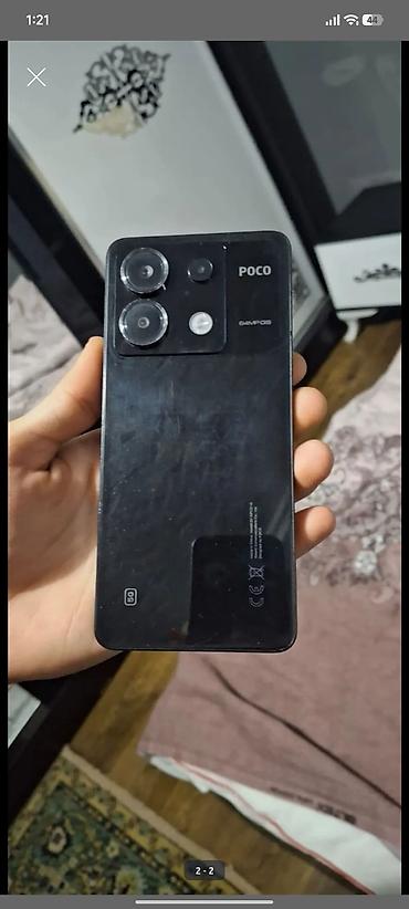 poco x7 pro 5g: Poco X6, 256 GB, rəng - Qara, Barmaq izi — 2