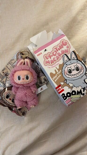 детская пена для ванны: EXCITING MACARON “THE MONSTERS” vinil fiqur/ LABUBU - Brend/seriya