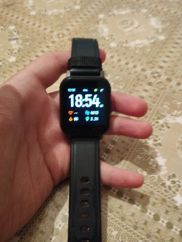 smart watch xs18: Smart saat, Haylou, Sensor ekran, rəng - Qara