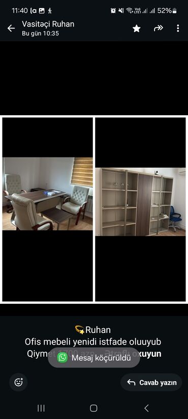 Uşaq və gənc otağı üçün dəstlər: 💫Ruhan Ofis mebeli yenidi istfade oluuyub Qiymet 1700 azn Unv