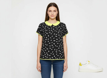 t shirty ze złotym nadrukiem: Roco, Жіноча блуза, розмір L
