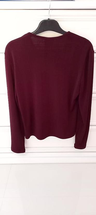 bluza playboya: Lot - 2 bordo majice velicine S/XS Nova Bershka burgundi bodi-majica/ — 9