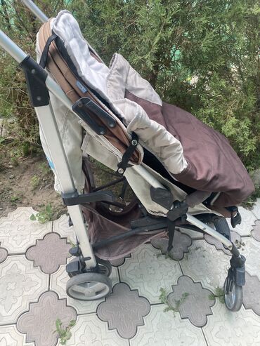 фирменный коляска: Балдар арабасы, түсү - Күрөң, Колдонулган