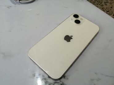ноотбук айфон: IPhone 13, Колдонулган, 128 ГБ, Ак, Каптама, 87 %