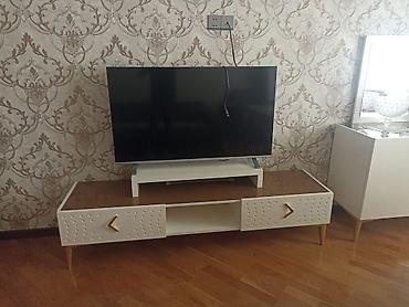 kunc ref: Yemək otağı və qonaq otağı mebel dəsti - Yemək masası: Parlaq ağ — 3