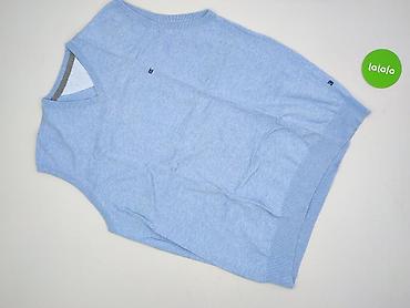 bluza softshell decathlon: Męska kamizelka/sweter bez rękawów z dekoltem V - Kolor: jasny błękit — 2