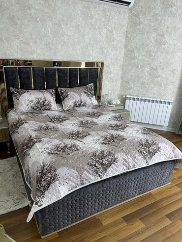 Örtüklər: Yataq üçün Yeni rəng - Göy Yataq örtüyü, Rayonlara çatdırılma — 6